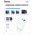  СЗУ Hoco C105A Stage dual port PD20W+QC3.0 charger+Type-C to Type-C, white 