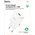  СЗУ HOCO C106A Leisure single port charger+Lightning (EU), (белый) 