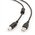  Кабель интерфейсный Bion BXP-CCF-USB2-AMBM-018, USB 2.0 AM/BM, позолоченные контакты, ферритовые кольца, 1.8м, черный 