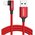  Кабель UGREEN US299 60555 USB-A to Angled Lightning M/M Cable With Braided 1m Red 