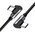  Кабель UGREEN US323 70531 Angled USB-C Cable Aluminum Case with Braided 2m Black 
