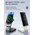  Беспроводное ЗУ HOCO CQ3 Motorcycle folding 3-in-1 magnetic wireless fast charger (белый) 