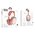  Наушники полноразмерные bluetooth HOCO W55 Pleasing BT headphones розовый 