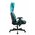  Кресло игровое Knight Thunder 5X BL черный/голубой эко.кожа 