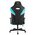 Кресло игровое Knight Thunder 5X BL черный/голубой эко.кожа 
