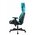  Кресло игровое Knight Thunder 5X BL черный/голубой эко.кожа 