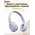  Наушники полноразмерные bluetooth HOCO W46 (голубой-серый) 