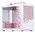  Корпус JONSBO Jonsplus Z20 Pink/White без БП, боковая панель из закал. стекла, mini-ITX, micro-ATX, бело-розовый 