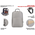  Рюкзак для ноутбука Lamark B135 Light Grey 15,6" 