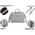  Cумка для ноутбука Lamark L235 Light Grey 15.6" 