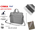  Cумка для ноутбука Lamark L235 Light Grey 15.6" 