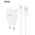  СЗУ HOCO C106A Leisure single port charger+Type-C (EU), (белый) 