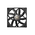  Вентилятор DEEPCOOL FT12 Slim 120x120x15мм (White LED, черный, 500-1850об/мин) Color Box 