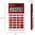  Калькулятор BRAUBERG PK-608-WR (250521) бордовый 