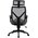  Кресло Cactus CS-MC414-GY черный/серый сетка/ткань с подголов. крестов. пластик 