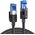  Кабель UGREEN NW153 80431 Cat8 CLASSⅠF/FTP Round Ethernet Cable With Braid 2m Black 