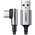  Кабель UGREEN US284 70255 Angled USB-C Male To USB2.0 A Male 3A Data Cable 90°Angle 3m Black 