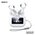  Наушники bluetooth REMAX W20 Touch Screen Music& Calling ENC Earbuds CozyBuds белый 