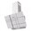  Вытяжка LEX Moza 600 R1 White наклонная 