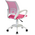  Кресло Бюрократ CH W696 (СH W696 pink) на колесиках, сетка/ткань, розовый 