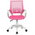  Кресло Бюрократ CH W696 (СH W696 pink) на колесиках, сетка/ткань, розовый 