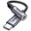  Адаптер UGREEN AV161 80154 Type C Male To 3.5mm Audio Adapter 10cm Space Gray 