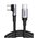  Кабель UGREEN US334 70645 USB-C 2.0 Male To Angled 90° USB-C 2.0 Male 5A Data Cable 2m Black 