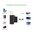  Адаптер UGREEN HD129 20144 Micro HDMI + Mini HDMI Male to HDMI Female Adapter Black 
