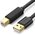  Кабель UGREEN US135 20847 USB 2.0 AM to BM Print Cable 2m Black 