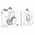  Наушники полноразмерные bluetooth HOCO W55 Pleasing BT headphones серебро 