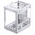  Корпус JONSBO C6-ITX White без БП ITX БП, боковая панель из закаленного стекла, mini-ITX, белый 
