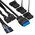  Корпус ExeGate EVO-5001A-450NPX EX296316RUS Miditower(ATX, БП 450NPX с вент. 12 см, 2*USB+1*USB3.0+HD Audio, черный, 3 вент.12см с RGB подсветкой) 