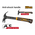  Гвоздодер-молоток Ingco HCH81020L, 560г, ручка фибергласс, нескольз. 