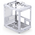  Корпус JONSBO C6-ITX White без БП ITX БП, боковая панель из закаленного стекла, mini-ITX, белый 