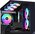  Кулер PcCooler F3 T120 ARGB BK (120x120x25mm, 4-pin PWM, 46CFM, 21.6dBA, 1800RPM, Black) 