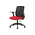 Кресло Cactus CS-MC222-BKRD черный сиденье темно-красный 