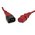  Шнур Hyperline PWC-IEC13-IEC14 (PWC-IEC13-IEC14-3.0-RD) для блока питания IEC 320 C13 вилка C14 3м красный 