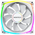  Вентилятор Montech RX140 Reverse ARGB (RX140 PWM White) 140х140x25 белый 4-pin Ret 