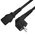  Кабель питания Greenconnect GCR-54368 Евровилка угловая - С13 3*0,5mm 1.5m черный 