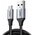  Кабель UGREEN US290 60148 USB 2.0 A to Micro USB Cable Nickel Plating Alu Braid 2m Grey/Black 