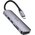  Адаптер HOCO HB28 Type-C multi-function converter (HDTV+USB3.0+USB2.0+SD+TF+PD) серый 
