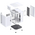  Корпус JONSBO TK-1 2.0 White без БП, боковая панель из закаленного стекла (панорама), mini-ITX, micro-ATX, белый 