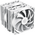  Вентилятор ID-COOLING SE-206-XT White Socket AM4/AM5/115x/1200/1700, 120mm, 1800rpm, 35.2 дБ, 250W, PWM 4-pin, Al-Cu 