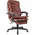  Кресло руководителя Бюрократ T-9950MSG-F коричневый (T-9950MSG-F/Brown-PU) эко.кожа крестов. пластик подст.для ног 