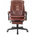  Кресло руководителя Бюрократ T-9950MSG-F коричневый (T-9950MSG-F/Brown-PU) эко.кожа крестов. пластик подст.для ног 