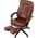  Кресло руководителя Бюрократ T-9950MSG-F коричневый (T-9950MSG-F/Brown-PU) эко.кожа крестов. пластик подст.для ног 