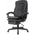  Кресло руководителя Бюрократ T-9950MSG-F черный (T-9950MSG-F/Black-PU) эко.кожа крестов. пластик подст.для ног 