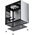  Корпус Jonsbo T8 Plus Silver без БП, боковые панели из закаленного стекла, mini-ITX, серебристый 