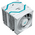  Кулер Valkyrie DL125 Vind White (HW NA125-W) / 6HPx6mm, 230W TDP, 2x120mm ARGB fans, 800-1850RPM, 80CFM, 29dBA 