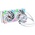  СВО Valkyrie Dragonfang 240 White (HW GL240W) / 2x120mm ARGB fans, 800-2150RPM, 80CFM, 29dBA, 250W TDP 